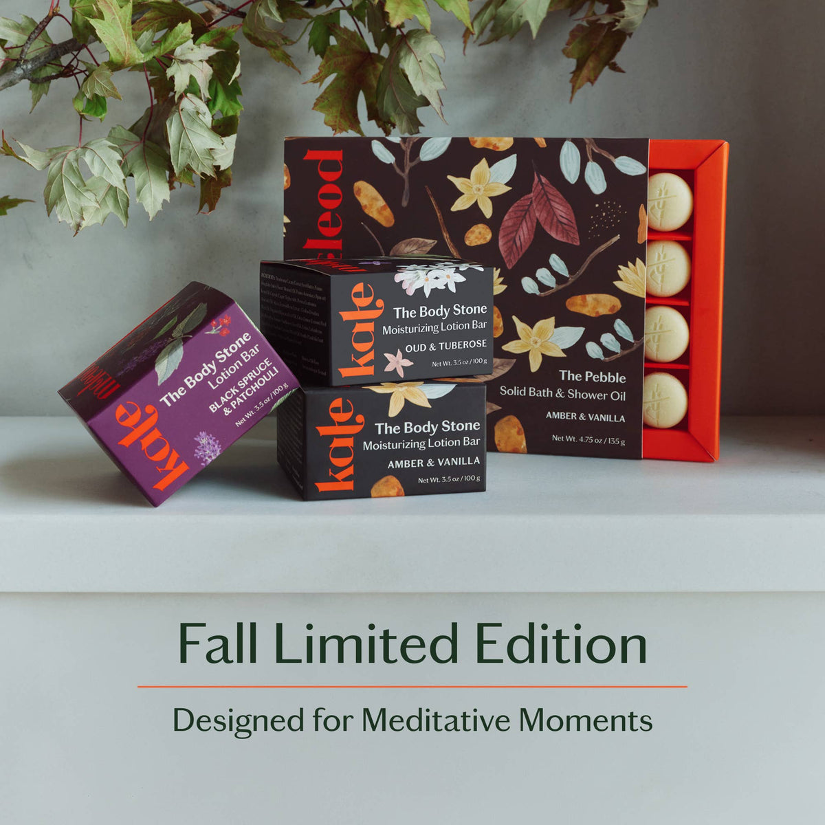 KATE MCLEOD Black Spruce & Patchouli | Deep Moisturizing Lotion Bar