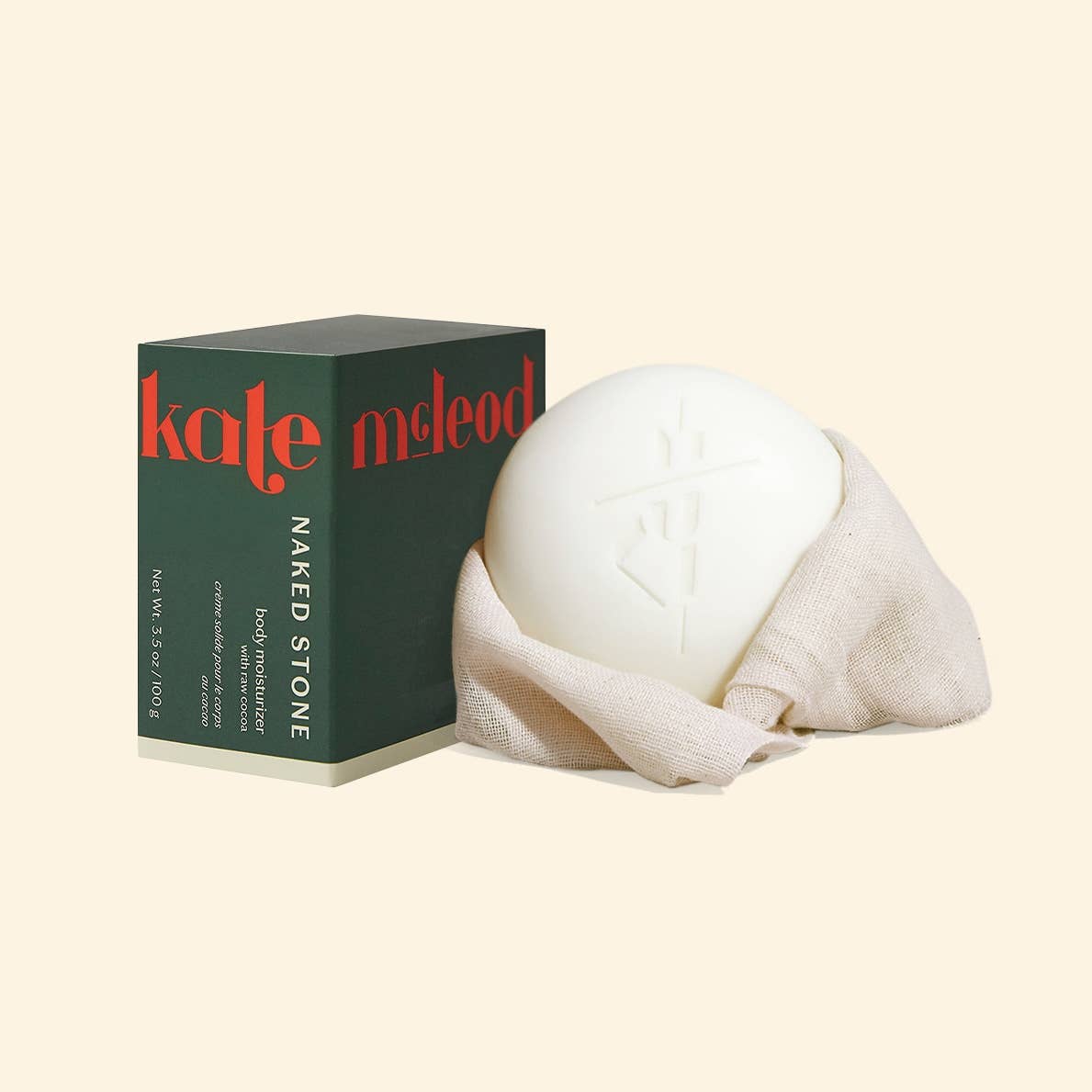 Kate McLeod Naked Stone | Deep Moisturizing Lotion Bar: Mini (1 oz)