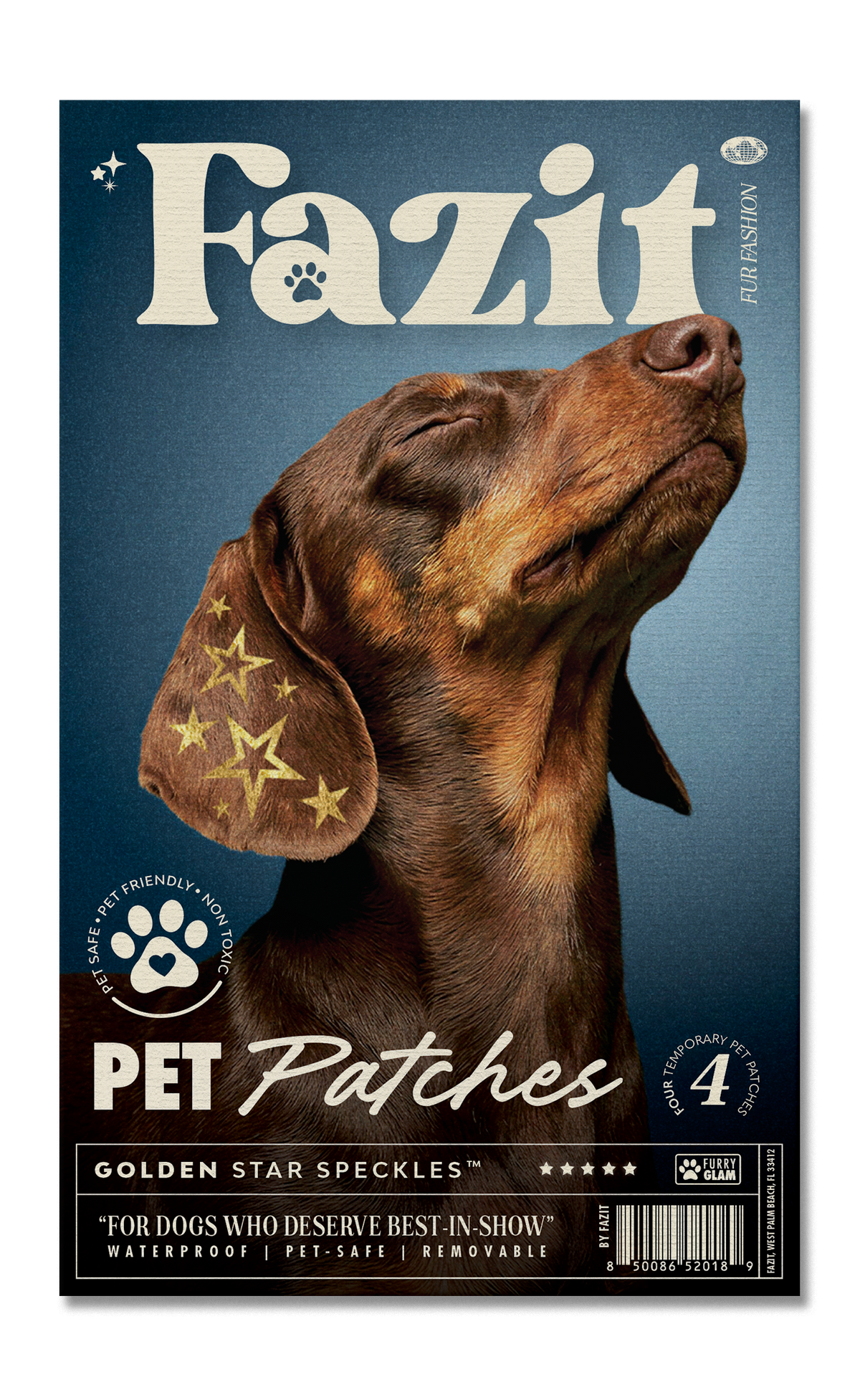 FAZIT Golden Star Speckles Pet Patches for Dogs