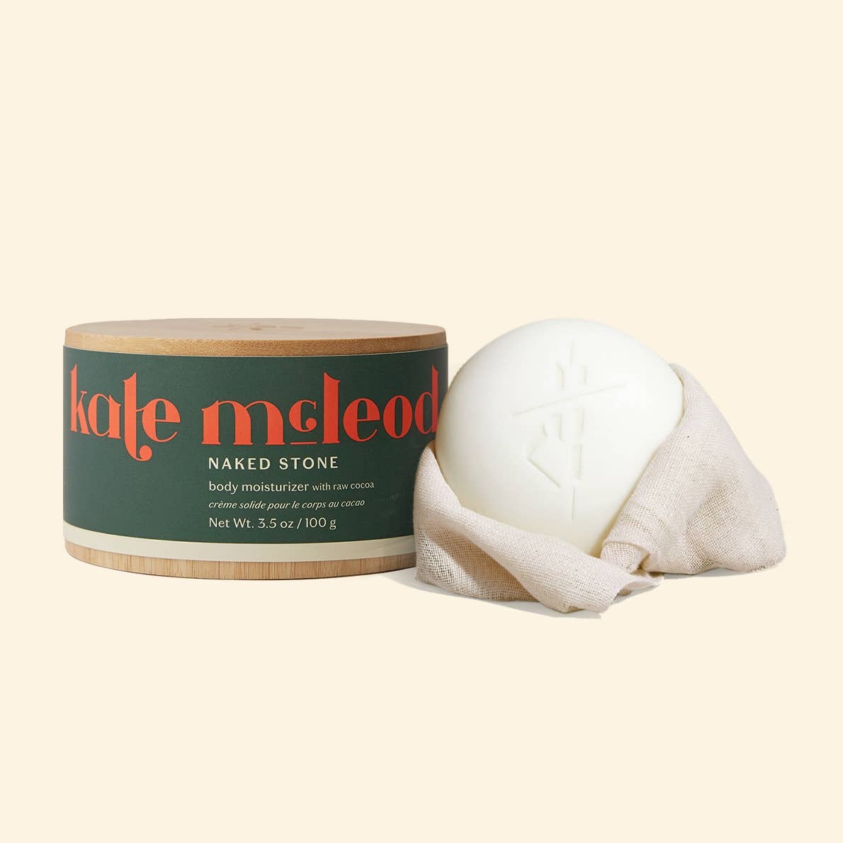 Kate McLeod Naked Stone | Deep Moisturizing Lotion Bar: Mini (1 oz)