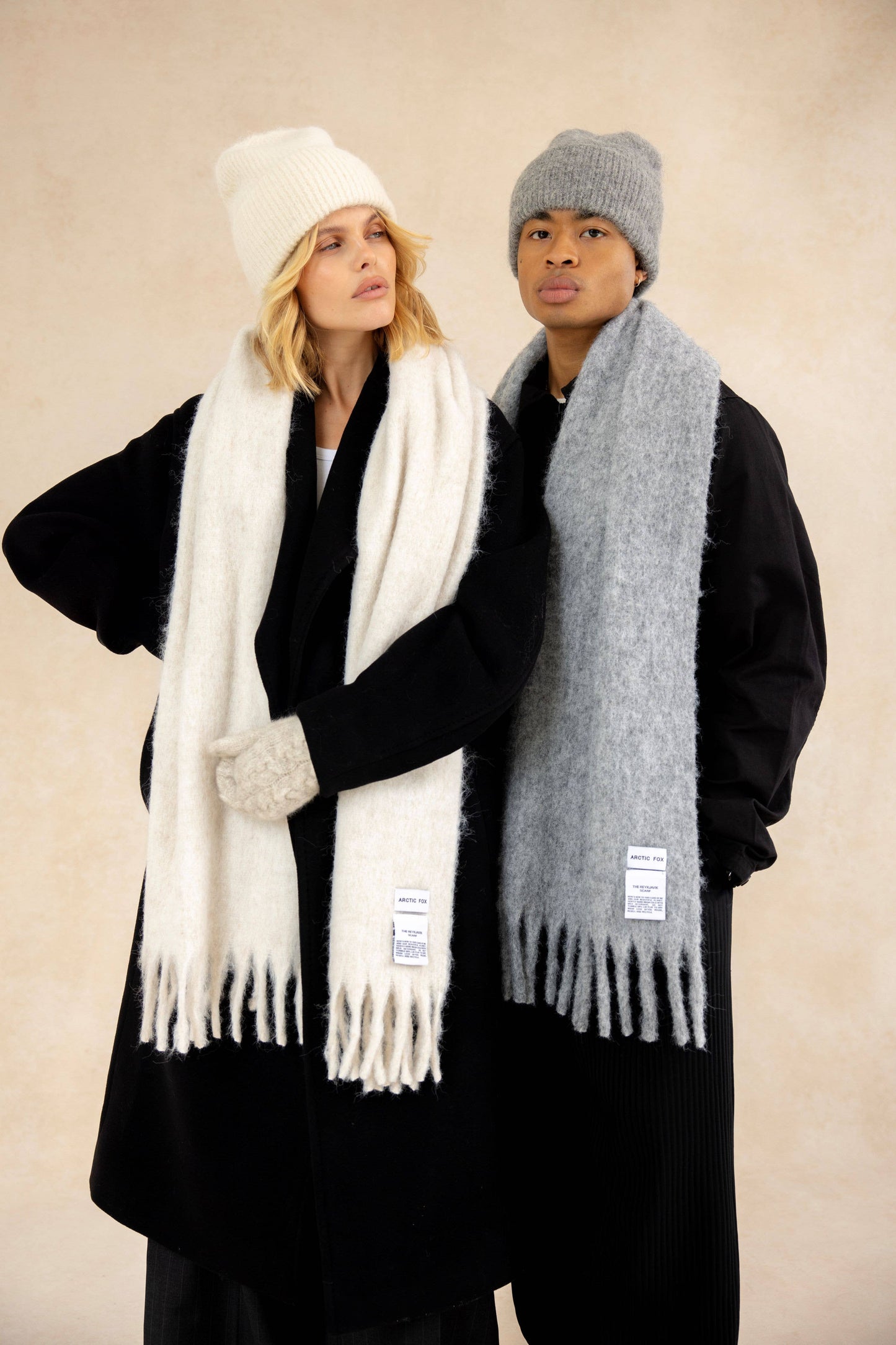 ARCTIC FOX The Alpaca Beanie - Blizzard Grey - FW25
