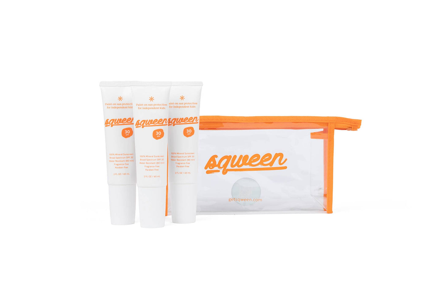 Sqween SunPaint 100% Mineral Broad Spectrum SPF 30: Dark Pink