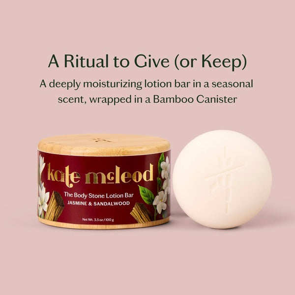 KATE McLEOD Jasmine & Sandalwood | Deep Moisturizing Lotion Bar — Limited Edition