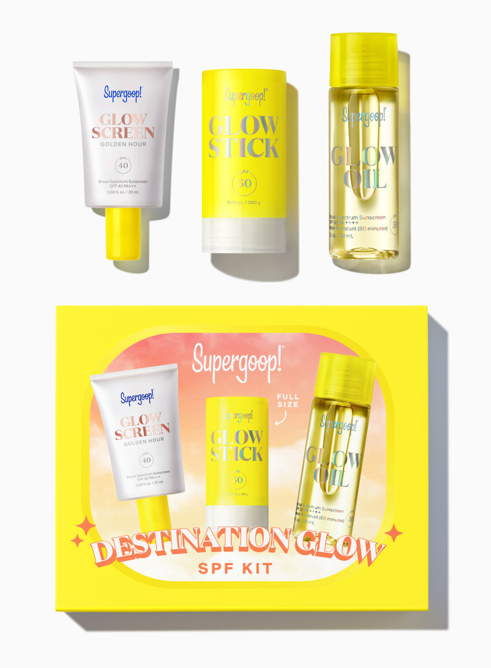 Supergoop Destination Glow SPF Kit